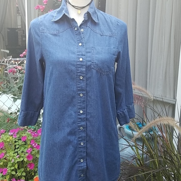 ❤Prototype chambray tunic top size small - Picture 2 of 7